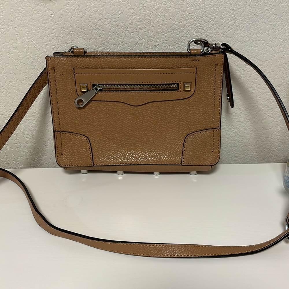 Good condition rebecca minkoff nude/ brown crossbody bag